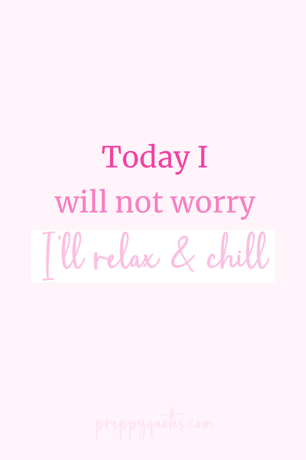 I will not worry affirmation I will not worry affirmation